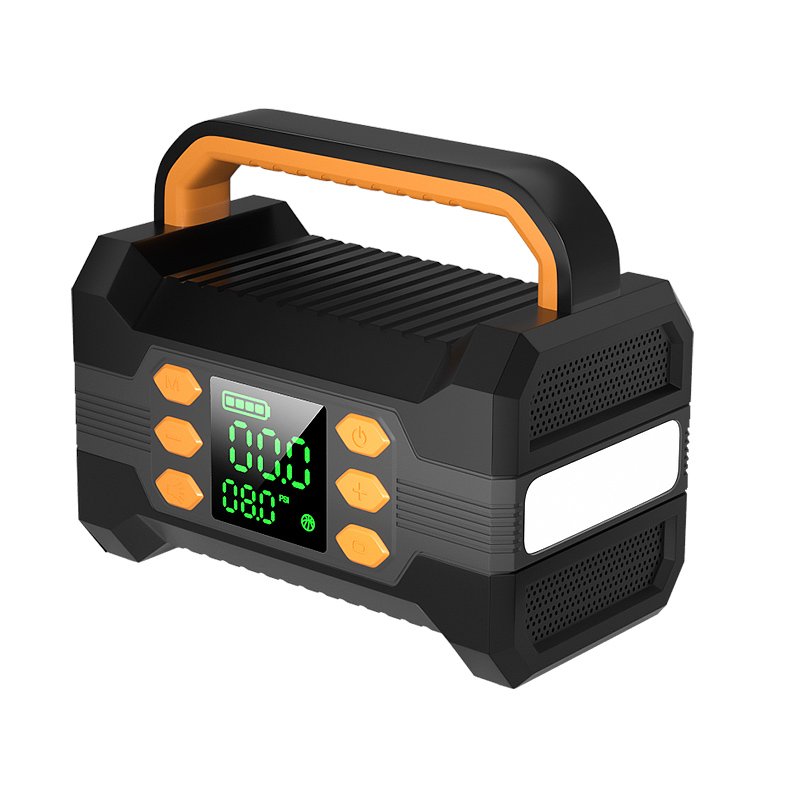 DN20 jump starter with integrated air compressor